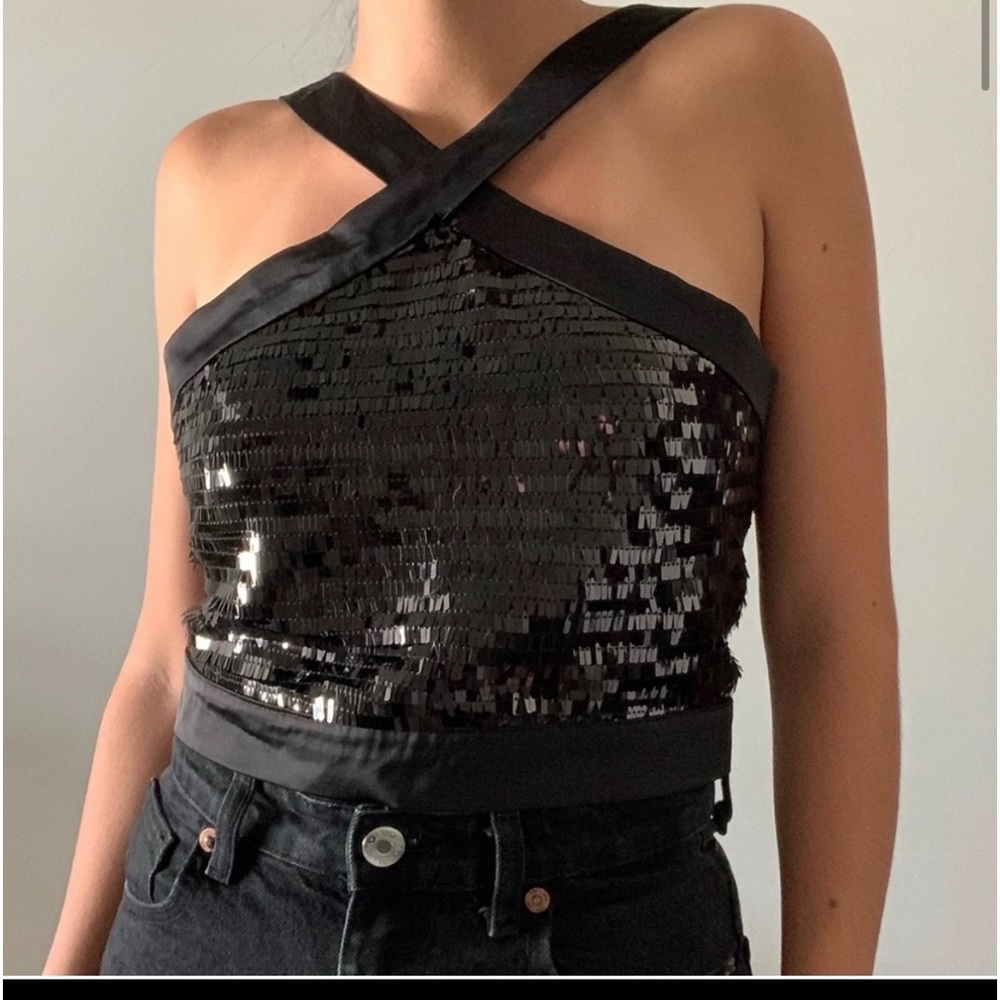Zara sequin top